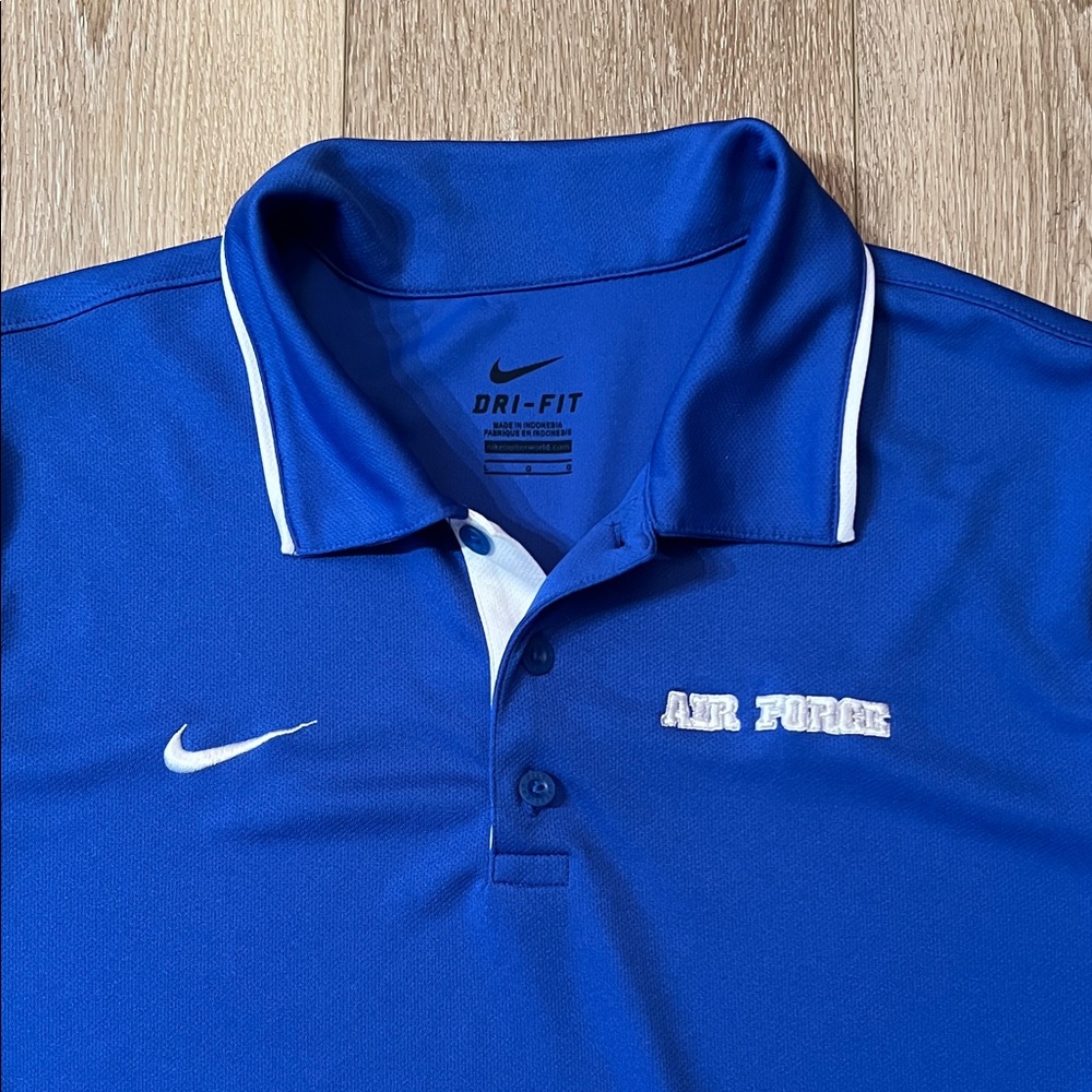 Nike -  Royal Blue Dri Fit Air Force Men's Polo Shirt